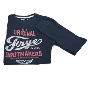 Men's Frye & Co Big & Tall Waffle Knit Thermal Crewneck - Navy - LT - NWOT